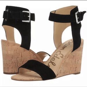 Sam Edelman Willow Suede Cork Wedge